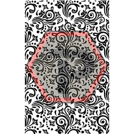 Tactical Penguin Lace Stencil, 7x11", High Bake - High Heat - Oven Cured Vinyl Stencil for Cerakote, Gunkote, & Duracoat DIY Spray Paint & Coating Projects