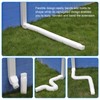 plusgutter 4 Pack Rain Gutter Downspout Extensions Flexible, Drain Downspout