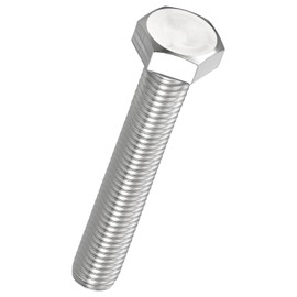 Kozelo 4 Pcs Hex Head Screws Bolts - [M12-1.75x70] 304 Stainless Steel Grade A2-70 Fully Threaded Hex Tap Metric Hexagon Head Machine Bolts Right Hand External Hex Drive, Silver