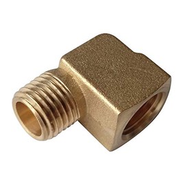HongBoW Hardware Brass Pipe Fitting 90 Degree Street Elbow (1/4 NPT Male x 1/4 NPT Female, 3)