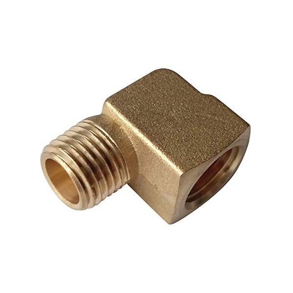 HongBoW Hardware Brass Pipe Fitting 90 Degree Street Elbow (1/4