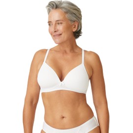 Naturana Cup Bra without Underwire 5166 (Soft Cup Padded Bra) - White, size: 90A