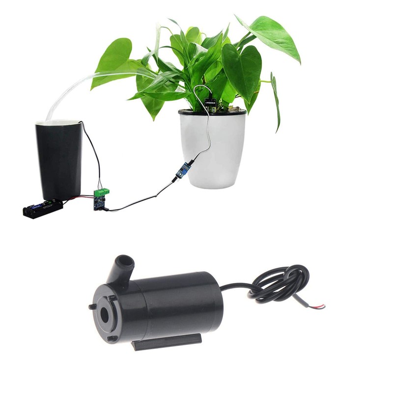 SIPYTOPF 2Pcs DC 3-5V Micro Submersible Mini Water Pump for