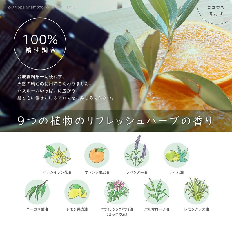 【Salon-Supervised Hair Repair】24/7 Spa Shampoo 16.9 fl oz (500 ml)