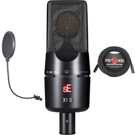 Briskdrop sE Electronics X1 S Condenser Microphone Bundle with Pop Screen Filter and XLR Cable