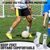 Jamntower 4 Pairs Cross Grip Soccer Socks with Bible Verse