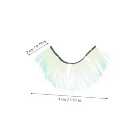 TOVINANNA 5 Pairs Graduated False Eyelashes Individual Extensions Natural Look Fake Lashes