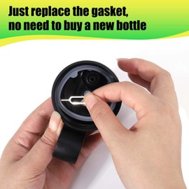 Vodolo Lid Gasket Replacement for Thermoflask 24oz/32oz/40oz/64oz,12 PCS Water Bottle 4 Sets Silicone Gaskets Each with Pick for Water Bottle Straw Lid, Chug Lid & Chug Spout