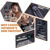 HOTWAVE Twister Arm Exerciser,Adjustable Spring Workout Bar, Forearm Triceps Chest