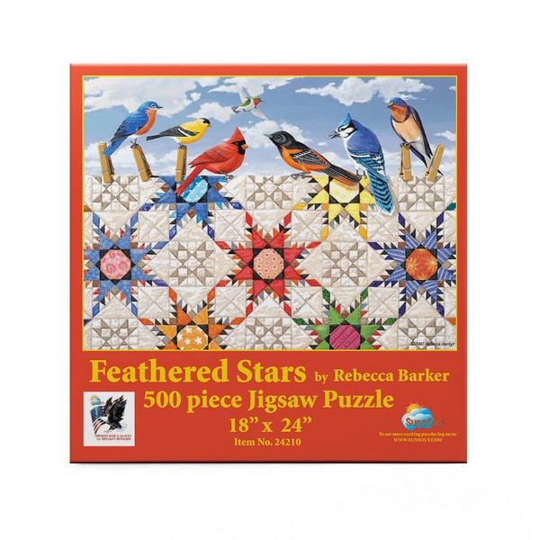 SUNSOUT INC - Feathered Stars - 500 pc Jigsaw Puzzle