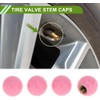 Tapones decorativos para válvula de neumático, estilo bola brillante, color