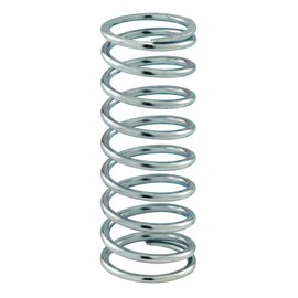 Prime-Line SP 9734 Compression Spring, Spring Steel Construction, Nickel-Plated Finish, 0.105 GA x 1-1/8 In. x 3 In. (2 Pack)