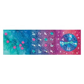 Mudpuppy Unicorn Magic 4-in-a-Row Magnetic Board Game - Colorful Strategy Game for Kids Ages 5-10, 2plus Players - Compact and Magnetic Design, Ideal Travel Activity for Kids, Instructions Included