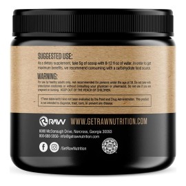 Creatina Monohidratada Raw Nutrition 30 Servicios 150 Gramos