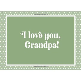 I love you, Grandpa!: A Keepsake Gift Book to Write the Reasons You Love Your Grandpa, Draw Pictures and/or Add Photos