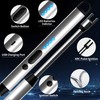 2-Pack Rechargeable Electric Candle Lighters, Flameless Windproof Long Lighter with