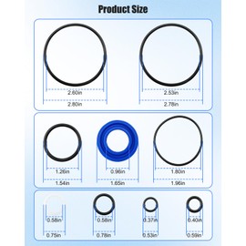 HUQUZN Floor Jack Seal Replacement Kit with O-Ring Seal Fit for Sears Craftsman MVP 3 or 3-1/2 Ton Floor Jack Replace 214.50136 50136 G-493LWM