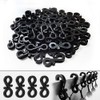 BYSMAH Gutter Hooks for Outdoor Lights, 50Pcs,Black Plastic Light S