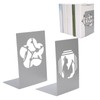 Metal Bookend AntiSlip Ancient Style Desktop Bookshelf Book Divider Craft