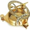 4" Sundial Compass - Solid Brass Sun Dial Royal Nautical