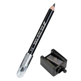 Eyebrow Pencil, Color Pencil, B4, Dark Gray, Sharpener Set (Pencil, Hard, Eyebrow Pencil, Yizumi, Gray, Gray Brush Included, Seda) [Mako Cosmetics]