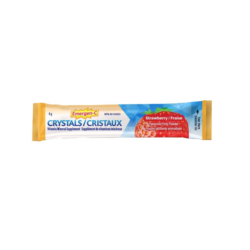 Emergen-C Crystals On-The-Go Immune Support Supplement with Vitamin C, Zinc,