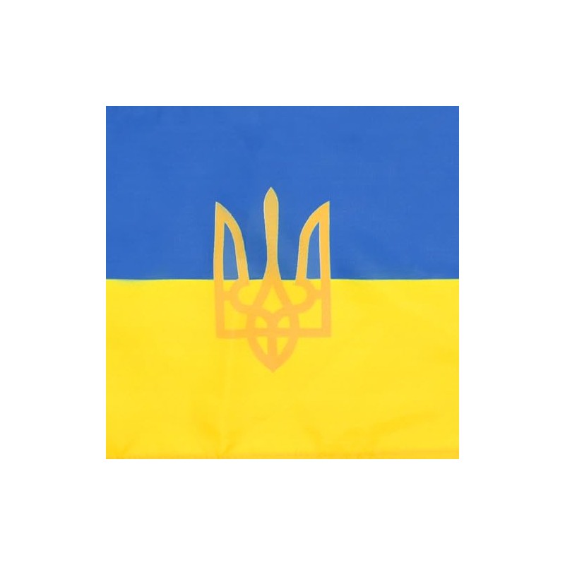 AZ FLAG UKRAINE COAT OF ARMS FLAG 18'' x 12''