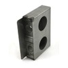 Gate Lockbox Double Hole Weldable Steel 6 7/8" x 4