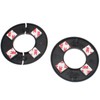 OZXNO ID 3.0" ABS Wall Split Flange 4 Pcs Split