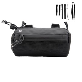 Lumiere & Co. Bike Handlebar Bag, Bike Bag, Bicycle Handlebar Bag, Bike Front Bag, Mountain Bike Storage, Bicycle Accessories, Handlebar Bags (Mini, Black)