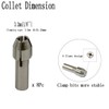 10 Pcs 1/8'' Collet Nut Set - Includes 1/8'' Collet
