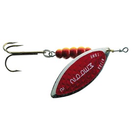 Mepps Aglia Longue Redbo Spinner Silver/Red Size 2-7.00 g