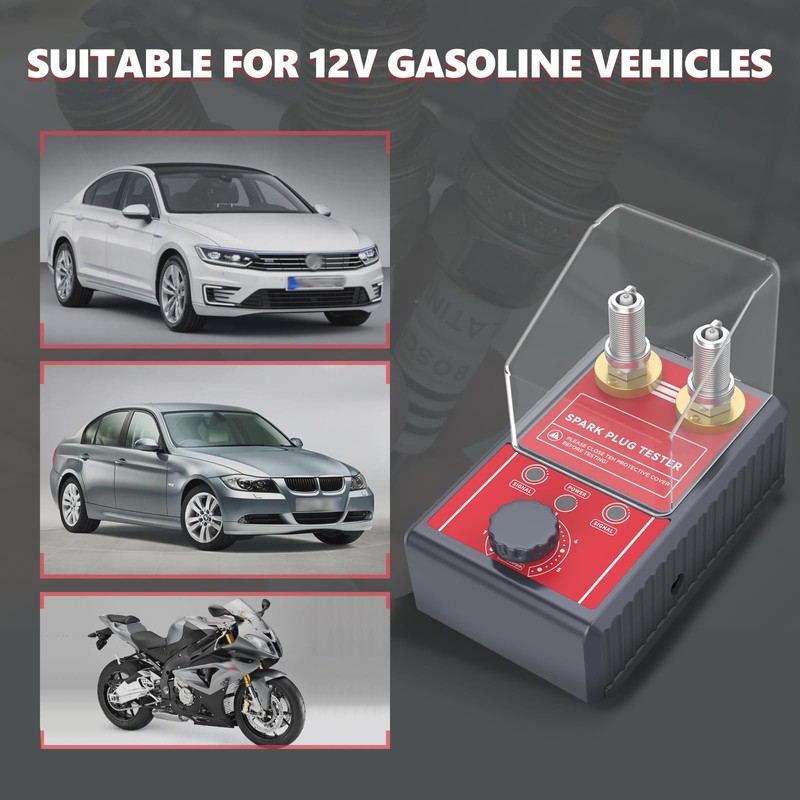 MRCARTOOL Spark Plug Tester Car Spark Plug Tester with Adjustable