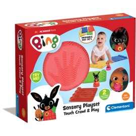 Clementoni Bing Sensory Path Rug for Building and Blocks, Soft Building Blocks for Children, 18 Months, First Childhood Building Kit, Stackable Sensory Game, Washable, Made in Italy