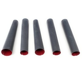 CULIMI Foam Roll Moulds - 13 cm / 4.9 Inches Set of 5 Foam Roll Moulds Iridescent Curl Mould Cream Rolls Non-Stick Coating Tubes