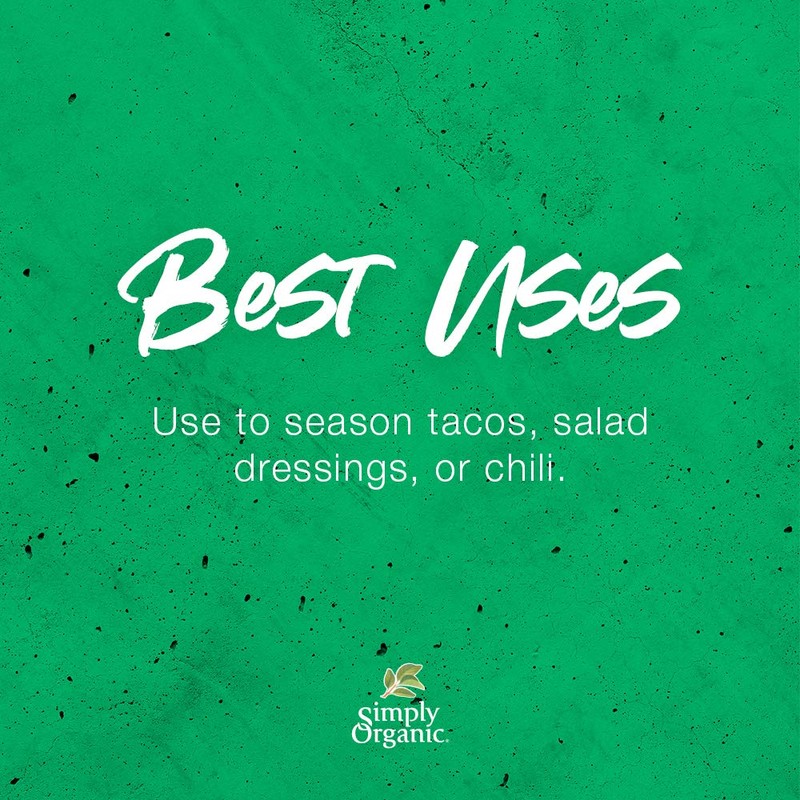 Simply Organic Spicy Taco Seasoning, Certified Organic, Gluten-Free | 1.13