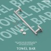 KOKOSIRI Hand Towel Bar 16 Inch Bathroom Towel Holder for