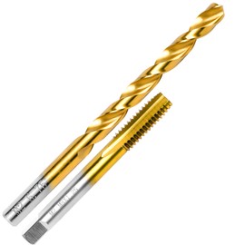 RURITKIT M8x1.25 Tap and 6.75mm Drill Bit Kit, M2 HSS Metric Drill and Tap Set, Combination of Drill and Tap Kit for Metal