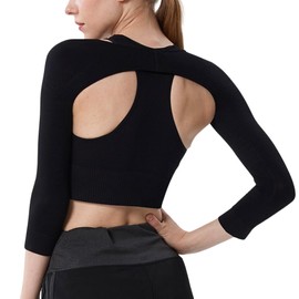 [QUDCK] Upper Arm Compression Shaper Compression Inner [Physical The] [Feel it on, See and Feel It! Just Put it on to Show Thin, Support Your Shoulders, and Posture] (L)