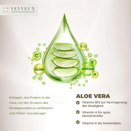 Velveux Schaumreiniger | Gesichtsreiniger - Gesichtswasser | Gesichtsreiniger | Für empfindliche Haut | Akne | Trockene Haut | Hautpflege