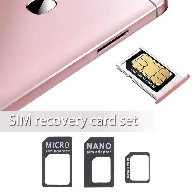 2 x SIM Card Adapter Storage Boxes, Micro Nano to
