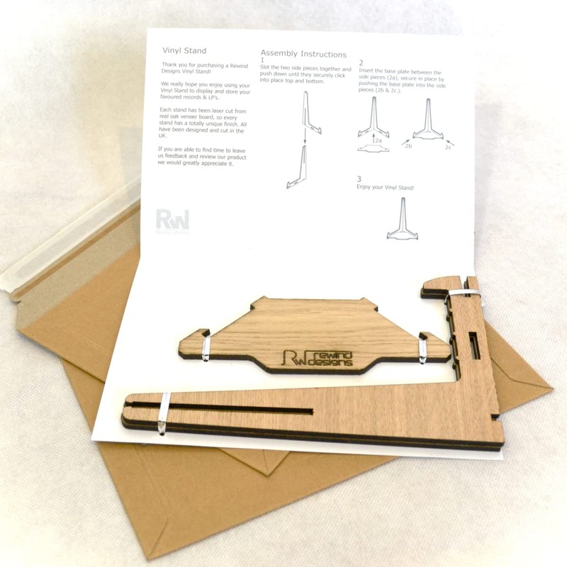 Vinyl Record Storage Holder Display Mini Stand, Now Playing, up