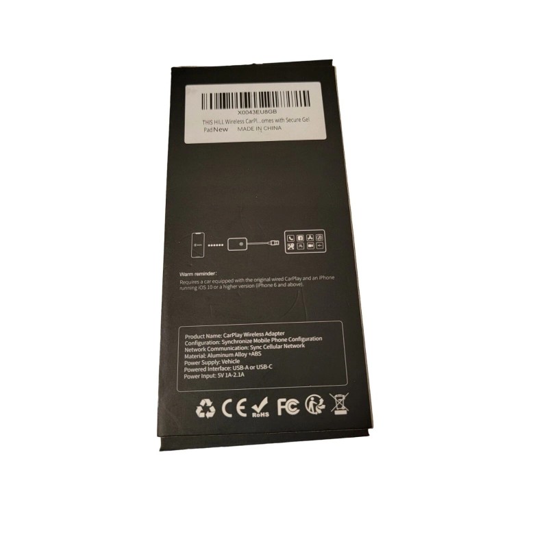 THIS HILL Wireless CarPlay Adapter OTA Upgrade USB-C Fast Connection