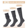 Loritta Wool Socks for Women Winter Warm Long Scrunch Sock