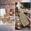9.4×7.9 Inch Self Adhesive Rhinestones Sheets, Champagne Gold AB