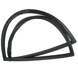 Mengfan W10436253 Refrigerator Freezer Door Seal Gasket - Compatible with Whirlpool Refrigerator, Replacement for 2311871, 67006409, PS3653172, W10164044 (Black)