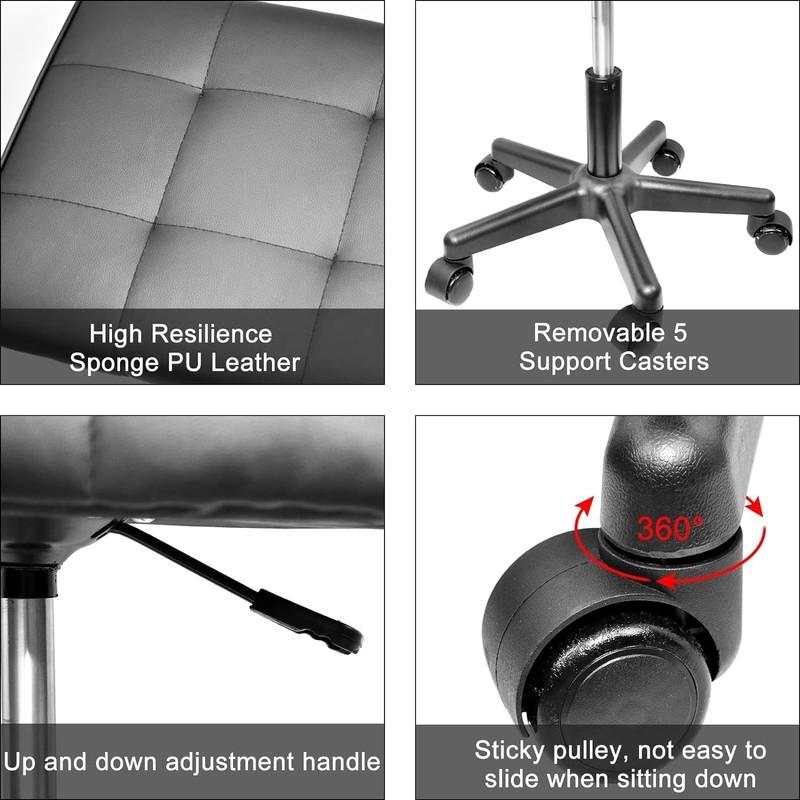 Footrest Under Desk Leg Rest Ottoman Adjustable Height Foot Stool