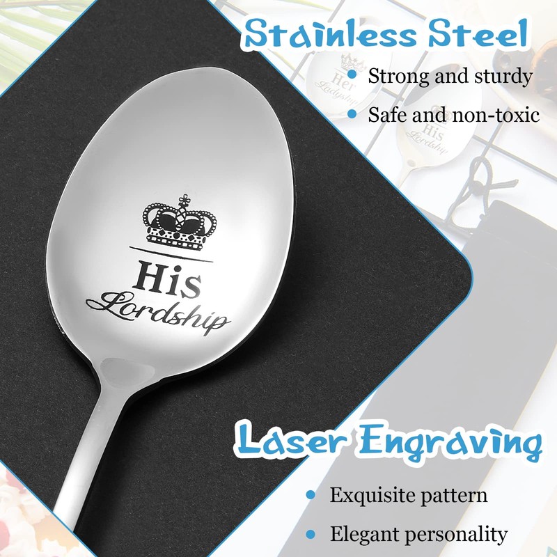 Wedding Gift for Him and Her, 2 Pcs Stainless Steel