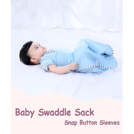 Bycc Bynn 2 Pack Sleeping Blanket Sack with High Sleeve,Transitions to Arms-Free Wearable Sleeping Bag for Baby pacify