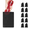 Keenso Black Drawstring Bag, 10 Pcs Portable Polyester Waterproof Drawstring